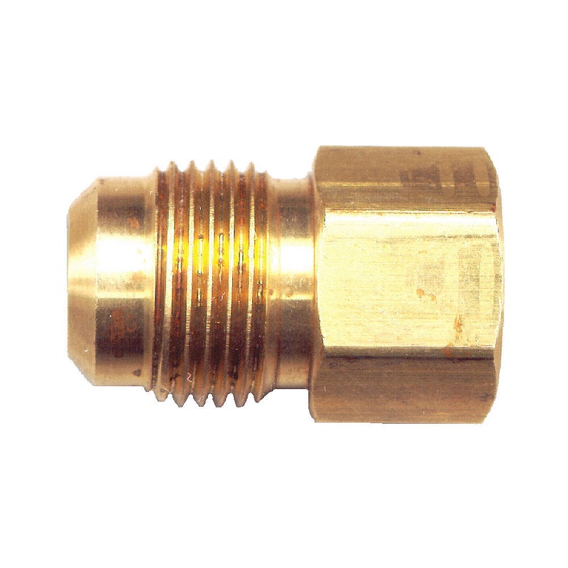 Coupling Male Flare to FPT - 3/8" to 1/2"