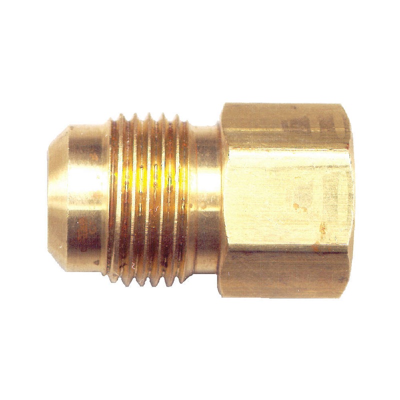 Coupling Male Flare to FPT - 3/8" to 1/4"