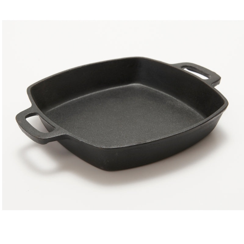 GrillPro Cast Iron Square Pan and Skillet