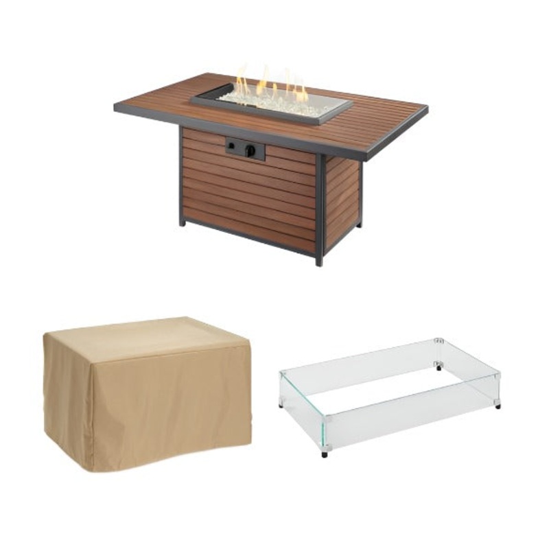 Outdoor GreatRoom Kenwood Rectangular 50" x 31" Fire Table