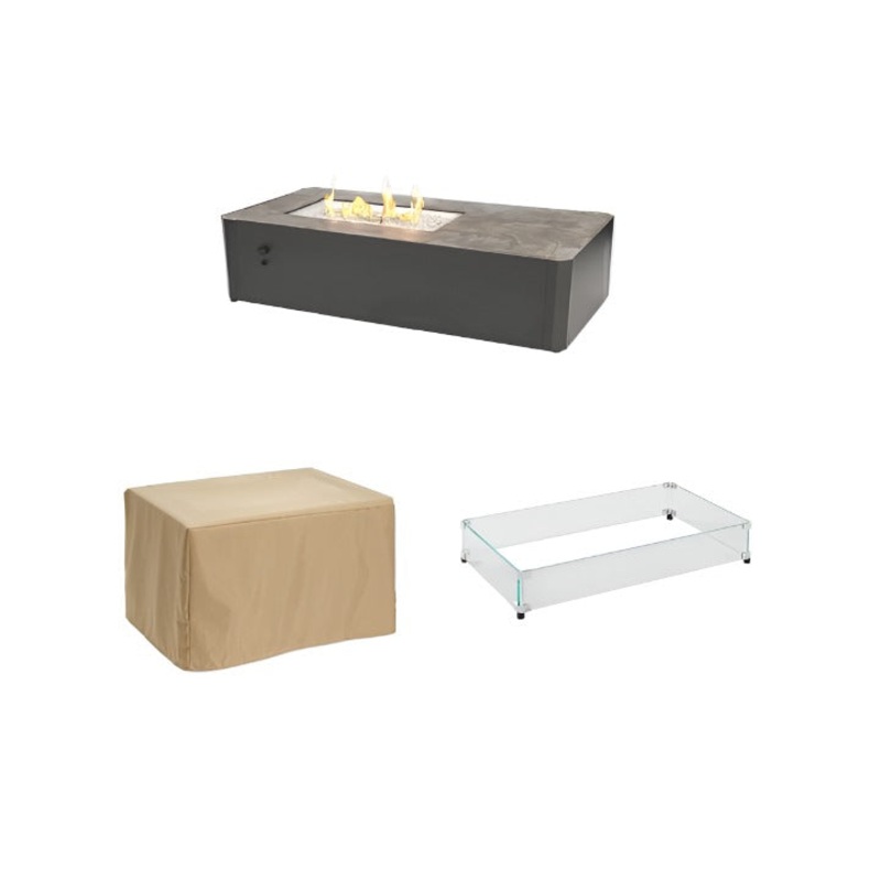 Outdoor GreatRoom Rectangular Kinney Fire Table