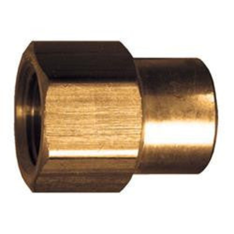 BRASS COUPLING - 1/2" to 3/8" Female Reducing Pipe Thread