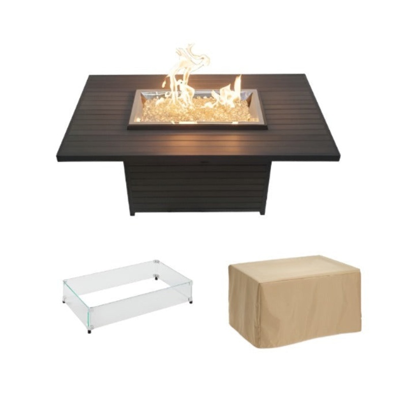 Outdoor GreatRoom Brooks Rectangular 50" x 31" Fire Table