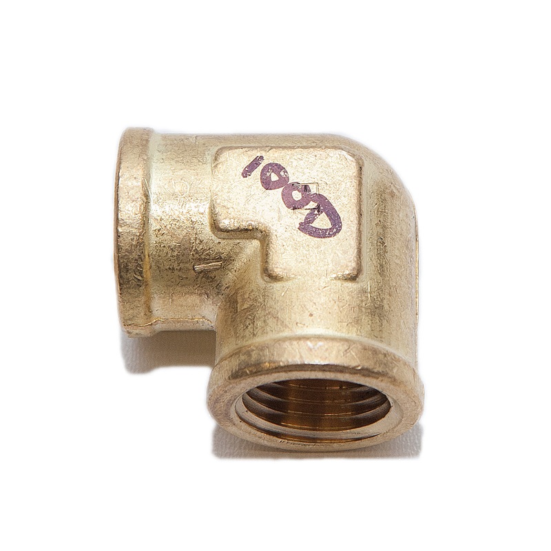 Brass Fitting - 100D 1/2" Female to 1/2" Female Pipe Thread Elbow