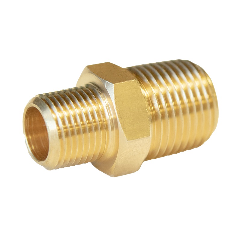 Brass Fitting - HMPTMP 1/2" Male to 3/8" Male Pipe Thread