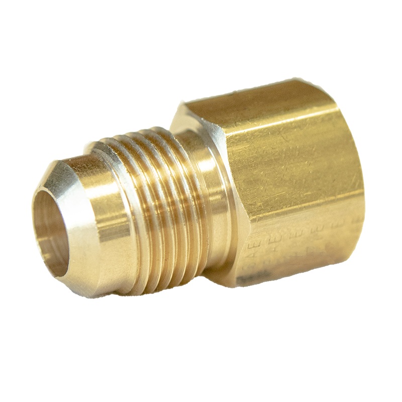 Brass Fitting - TMFTFP 3/8" Male Flare to 3/8" Female Pipe Thread