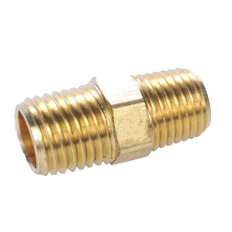 Brass Fitting - TMPTMP 3/8" Male to 3/8" Male Pipe Thread