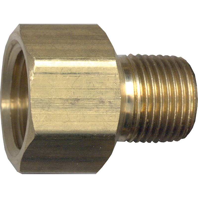 Fitting - 120DC - Reducing adapter brass fpt to mpt 1/2" to 3/8"
