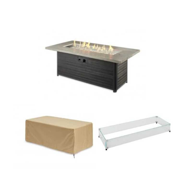 Outdoor GreatRoom Cedar Ridge Linear Firetable