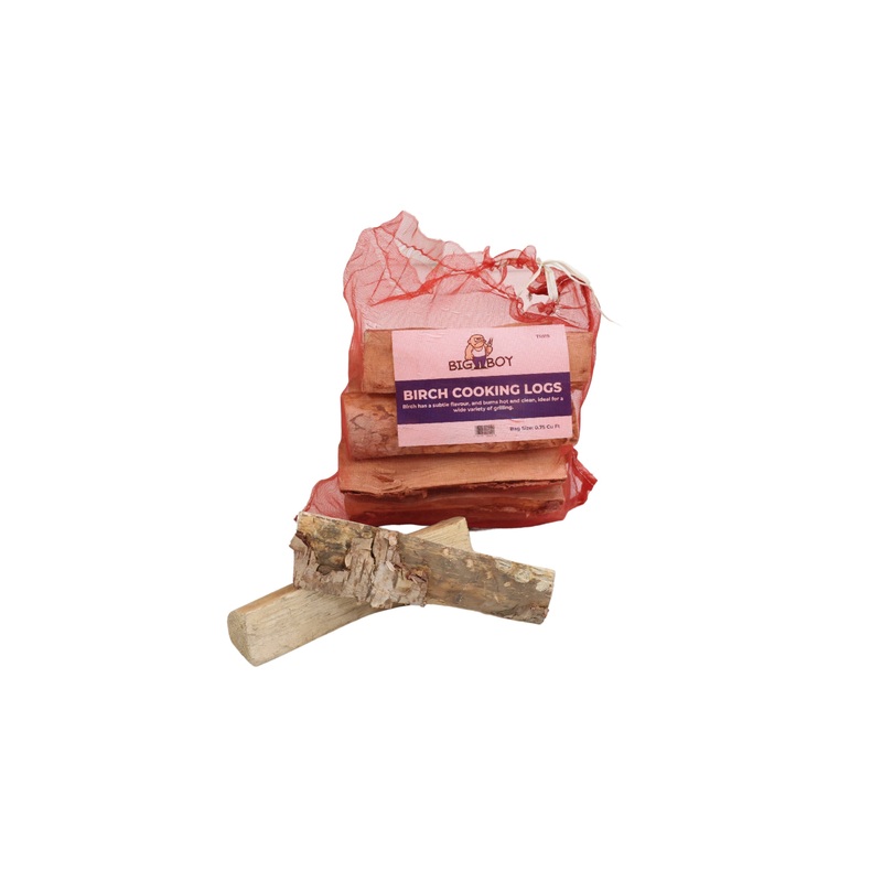 Big Boy Smoking Wood Logs - Birch Cooking Logs 10lbs