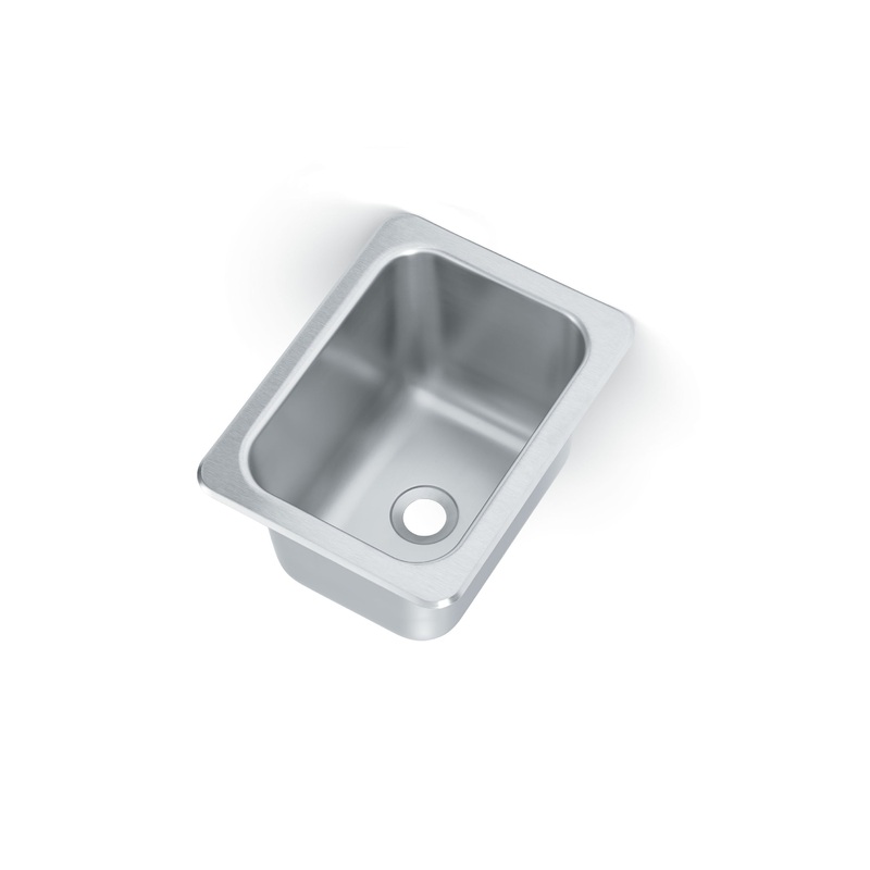Vollrath 101-1-2 Sink, Single Bowl, 13" x 17" x 10", Stainless Steel