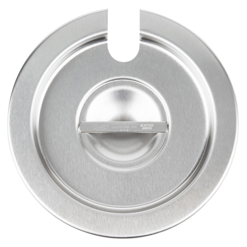 Vollrath Round Insert Slotted Cover, Stainless Steel
