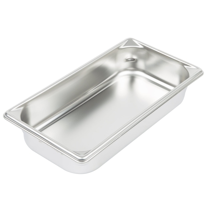 Vollrath Super Pan V 1/3 Size Food Pan, 22 Gauge Stainless Steel