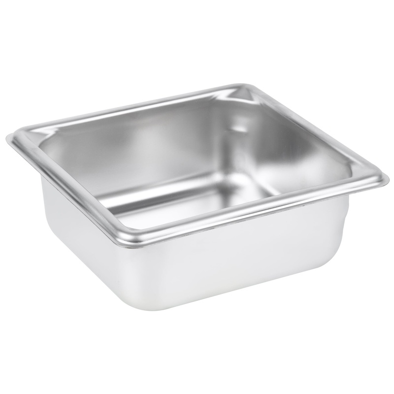 Vollrath Super Pan V 1/6 Size Food Pan, 22 Gauge Stainless Steel