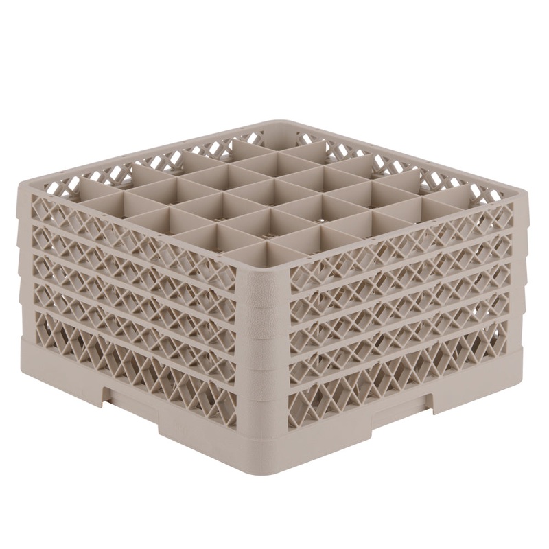 Vollrath Traex Glass Rack w 4 Extenders, 25 Compartment