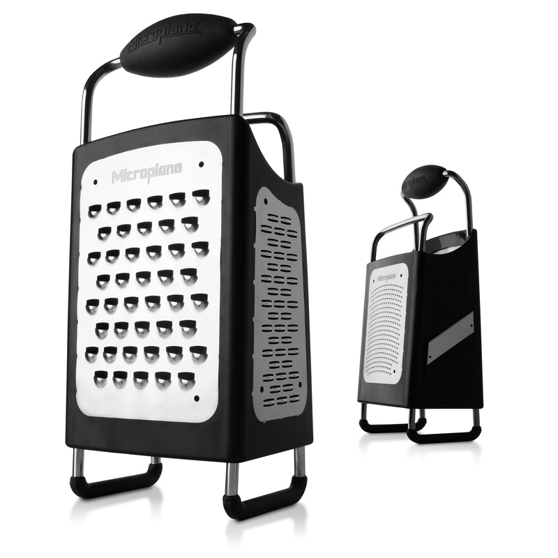Microplane Professional Box Grater, 4 Sided, Non-Slip Feet