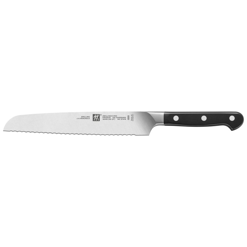 Zwilling Pro Bread Knife, 8", Black