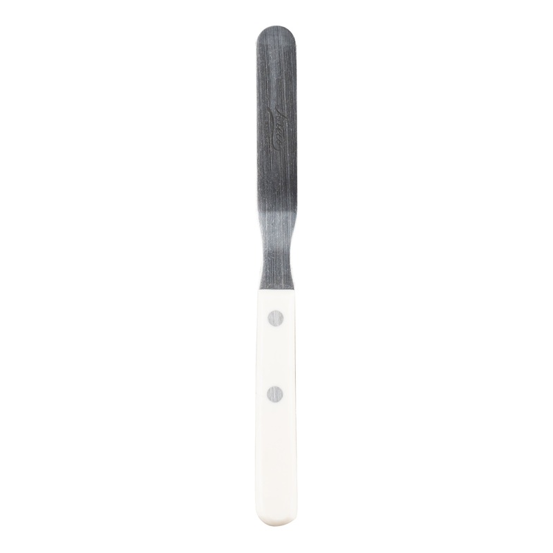 Ateco Offset Spatula, White POM Handle, 4.5", FINAL SALE