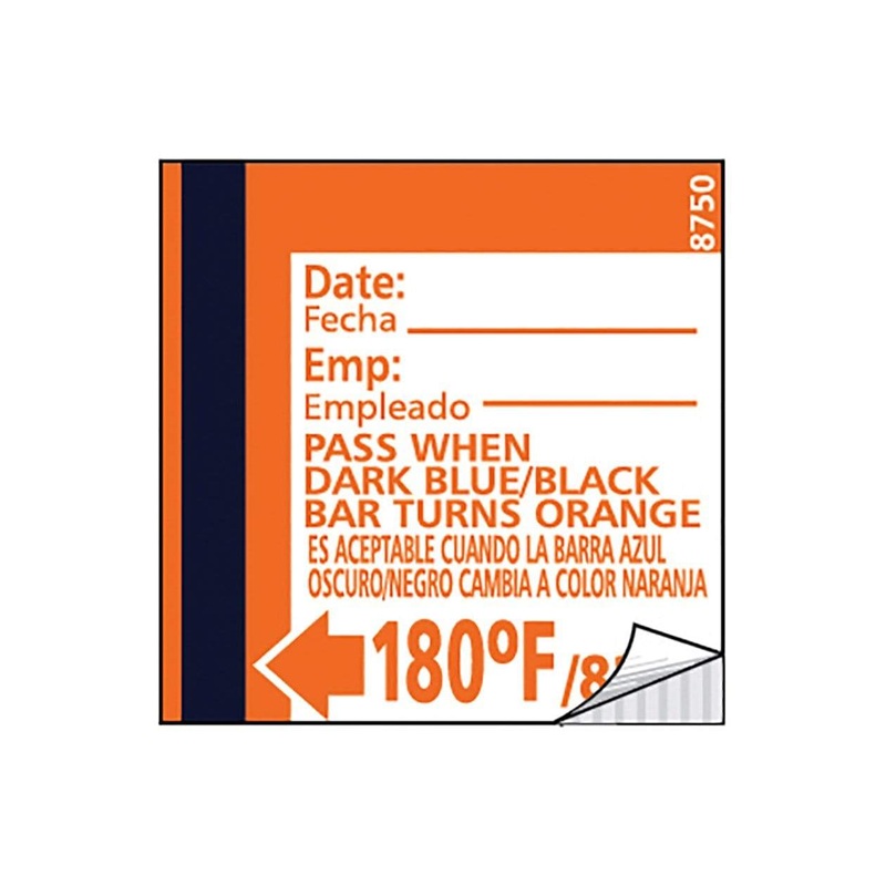 Taylor TempRite Dishwasher Temperature Test Labels (24-pack)