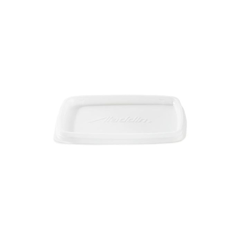 Aladdin Temp-Rite Disposable Vented Rectangular Lid for 8 oz Soup Bowl, White (3000-pack), FINAL SALE
