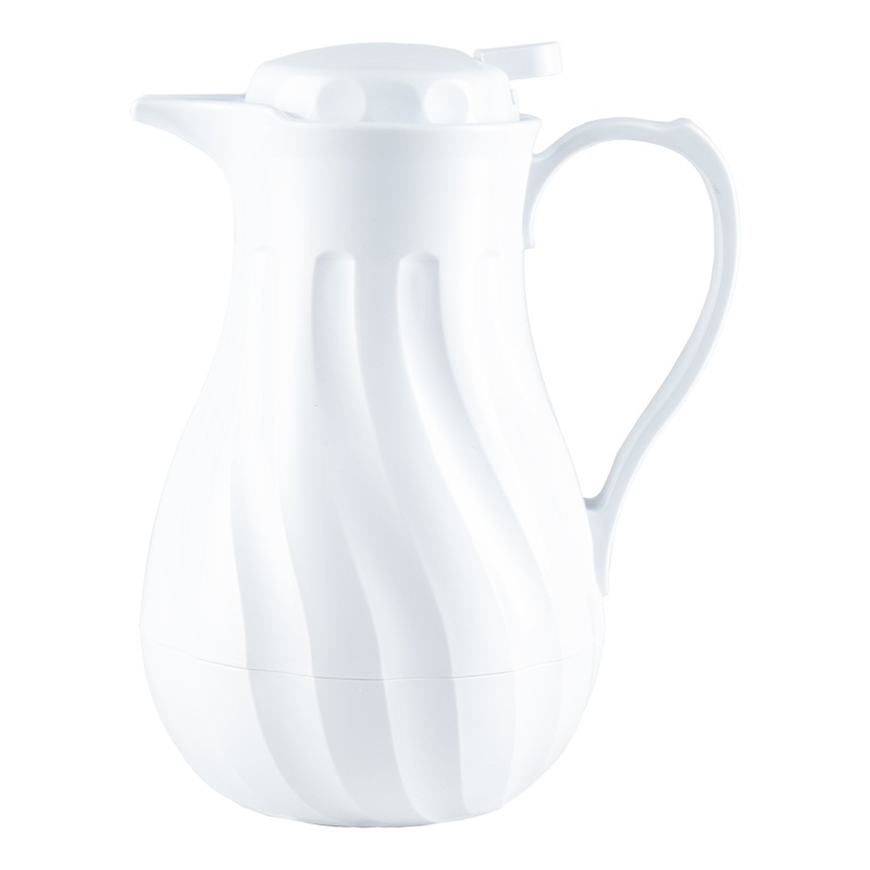 Browne Swirl Insulated Server, 40 oz, White, FINAL SALE