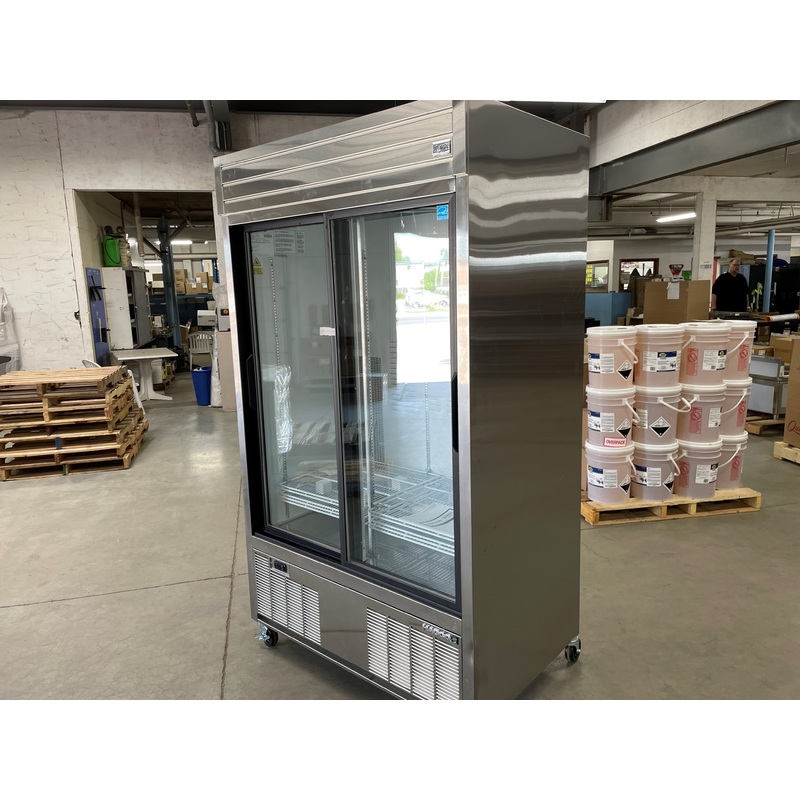 Habco SE42HCSXG Dependable Series Refrigerator, Double Glass Sliding Doors, 42 CuFt, Unit 3, SCRATCH & DENT FINAL SALE