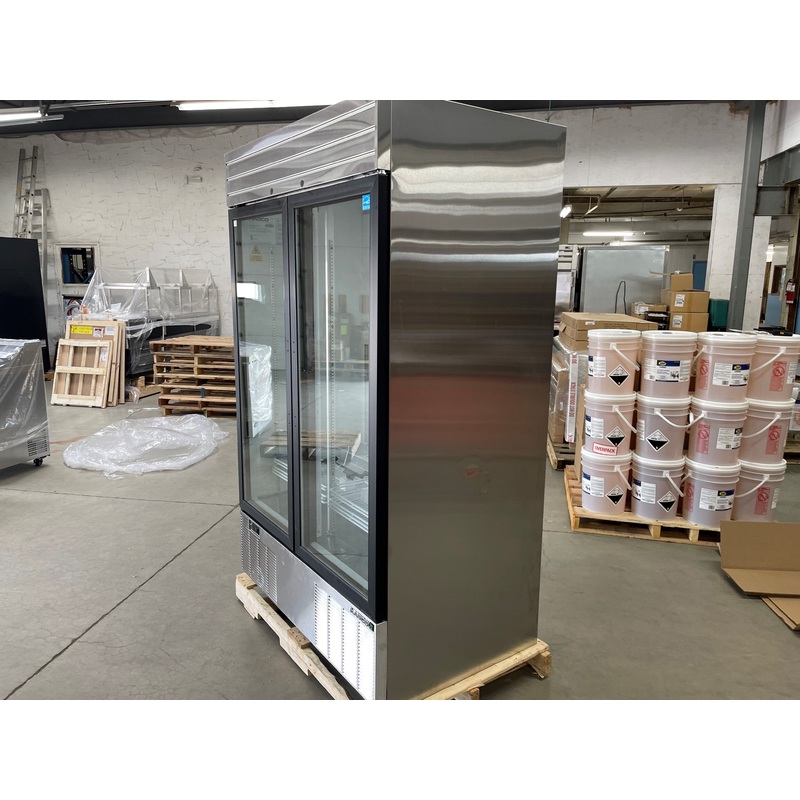 Habco SE46HCSXG Dependable Series Refrigerator, Double Glass Doors, 46 CuFt, SCRATCH & DENT FINAL SALE