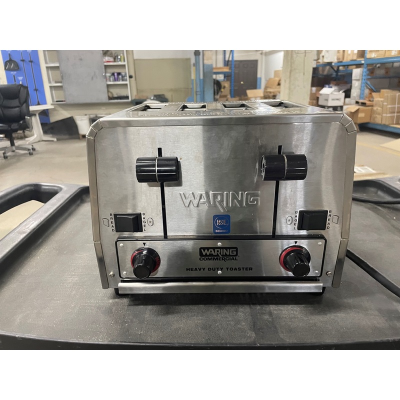 Waring WCT850 Heavy-Duty 4-Slot Switchable Bread & Bagel Toaster, 2800W, 208V, SCRATCH & DENT FINAL SALE