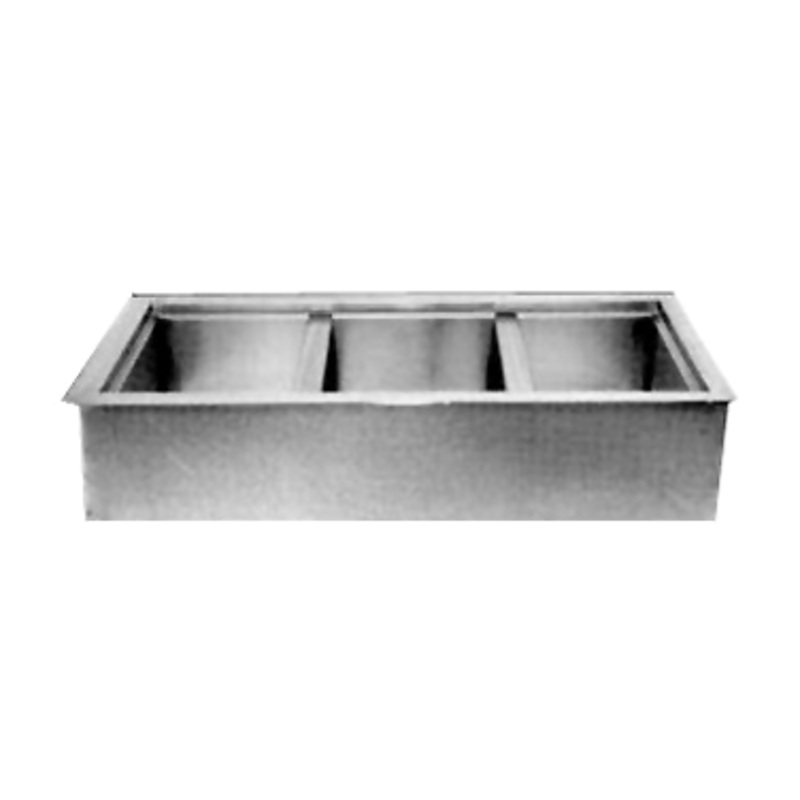 Wells Mfg ICP300 Insulated Drop-In  Cold Pan, 3 Well, FINAL SALE