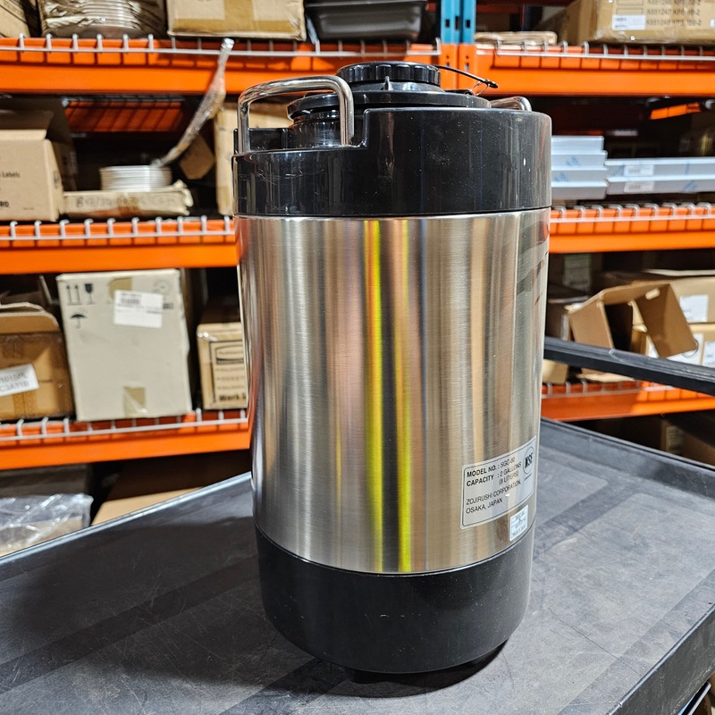 Zojirushi Thermal Server, 2 Gal, Stainless Steel, SCRATCH & DENT FINAL SALE