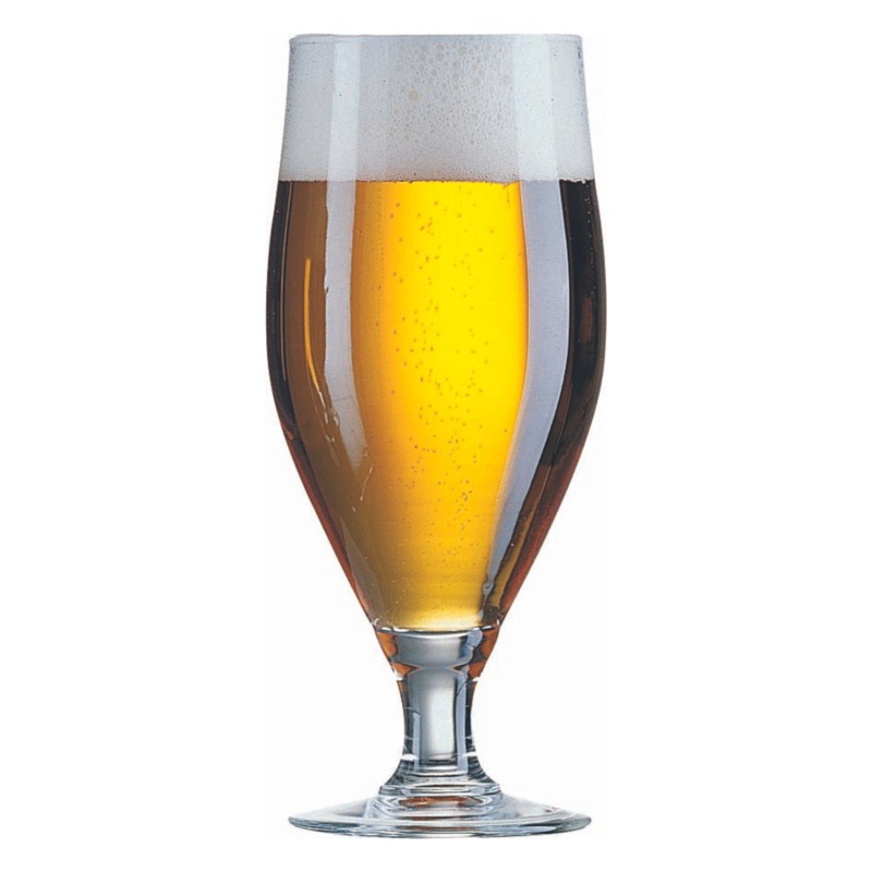 Arcoroc Footed Beer Cervoise Glass, 16.5 oz (24-pack)