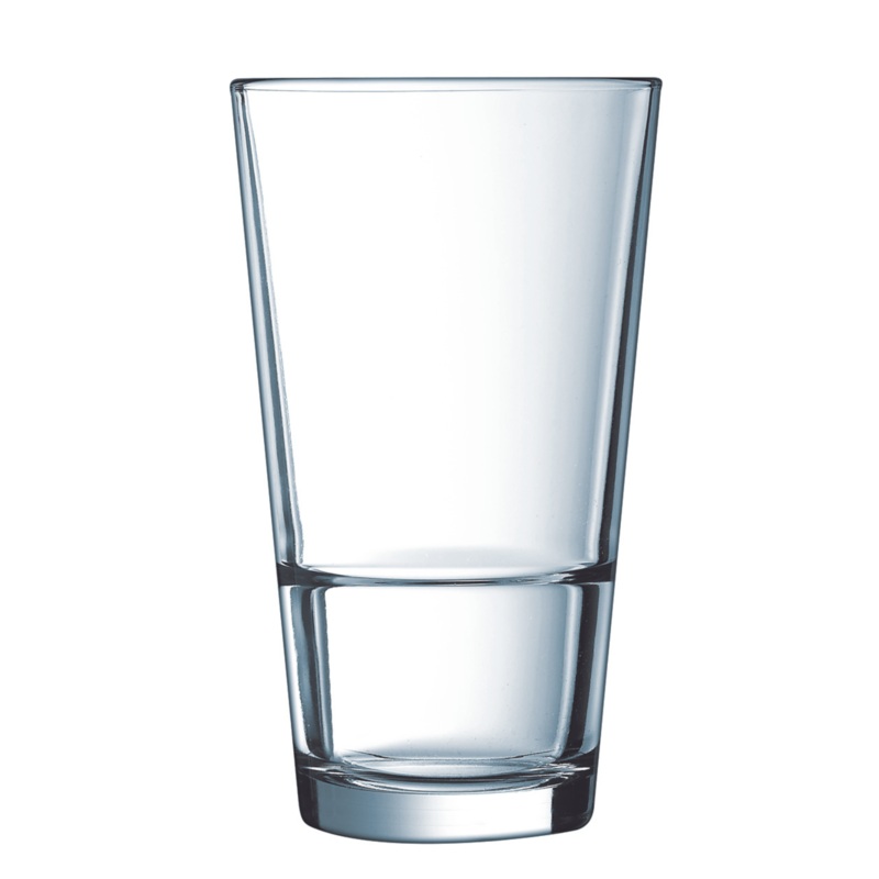 Arcoroc Stack Up Cooler Glass, 16 oz (12-pack)