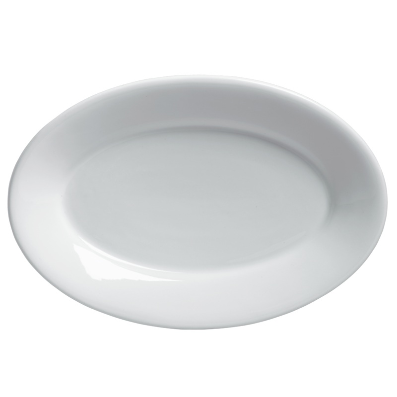 Steelite Varick Cafe Porcelain Oval Platter, 15 1/2" x 10 3/4"  (6-pack)