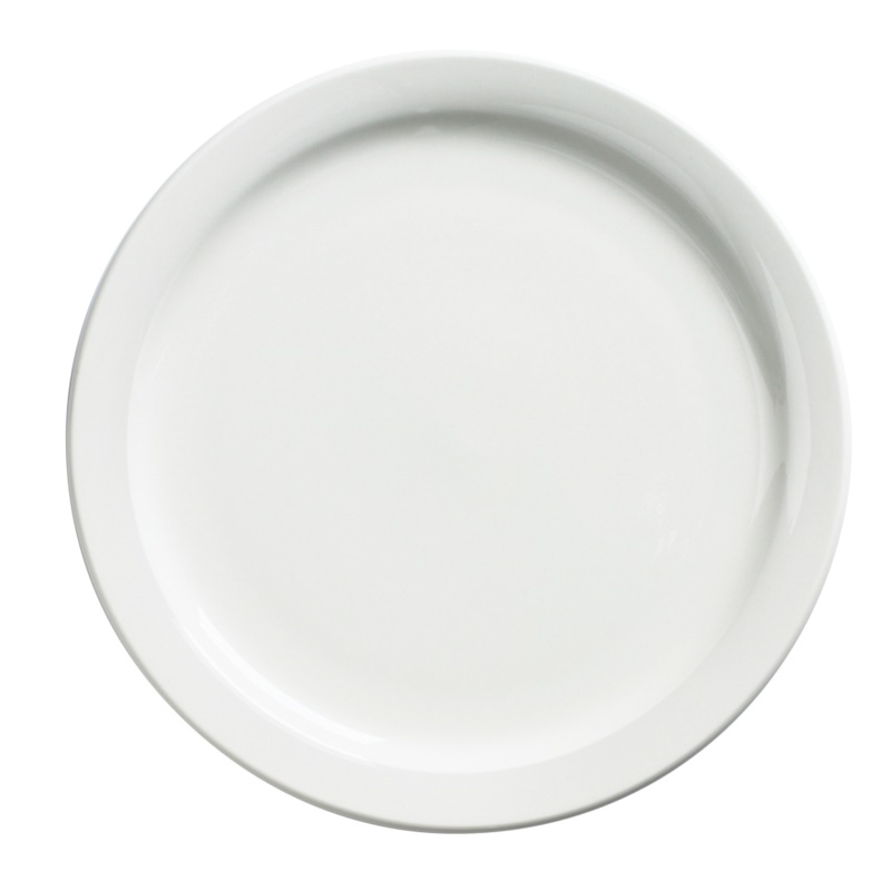 Browne Palm Dessert Plate, 7.5", White (36-pack)