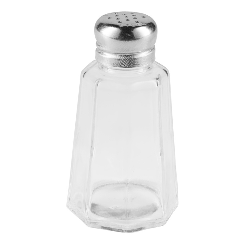 Browne Salt & Pepper Shaker, Glass/Stainless Steel