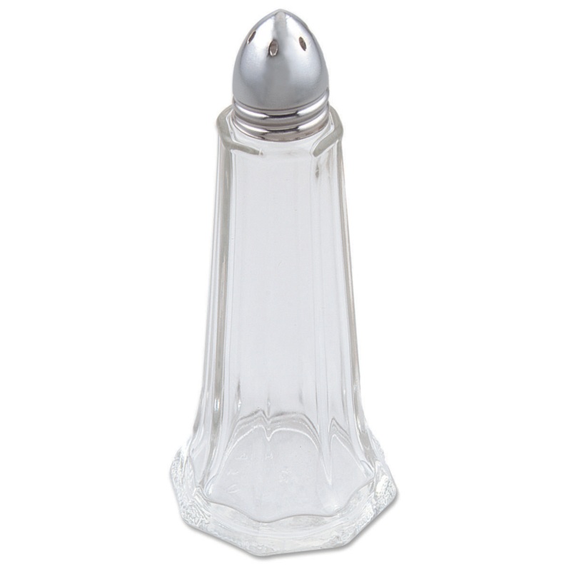 Browne Tower Shaped Salt & Pepper Shaker, 1 oz, Glass (12-pack)