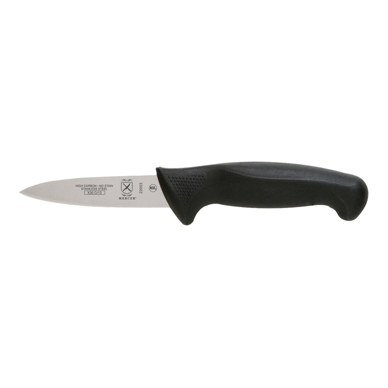 Mercer Millennia Paring Knife, 3.5", Black