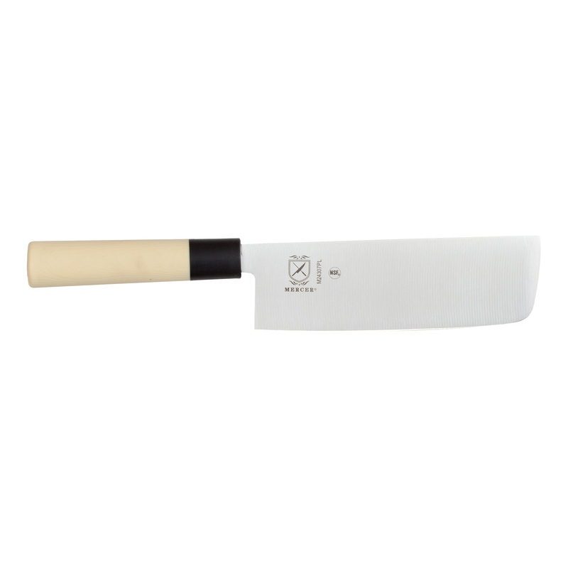 Mercer Nakiri Knife, 7", Beige