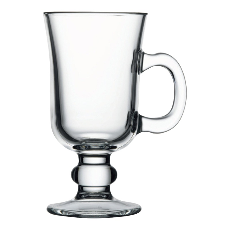 Pasabahce Glass Irish Coffee Mug, 8 oz (24-pack)