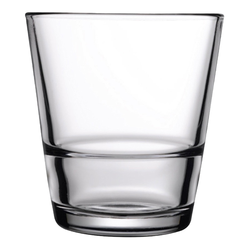 Pasabahce Grande-Stack Double Old Fashioned Glass, 13.5 oz (24-pack)