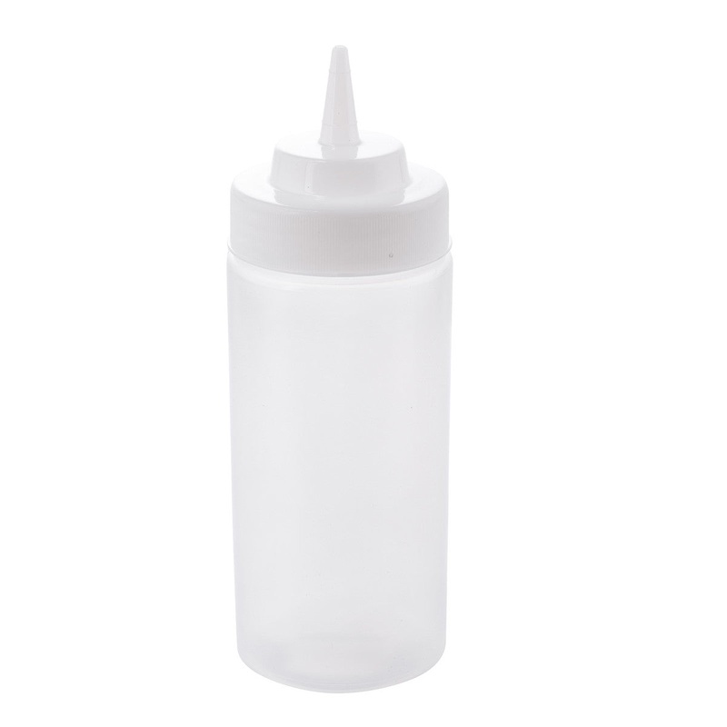 TableCraft WideMouth Squeeze Bottle, 16 oz, Clear