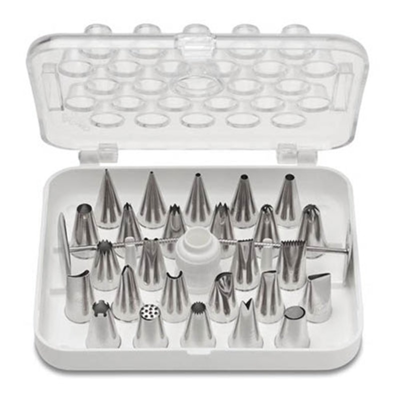 Ateco 29 Piece Piping Tip/Decorating Tube Set with Storage Box