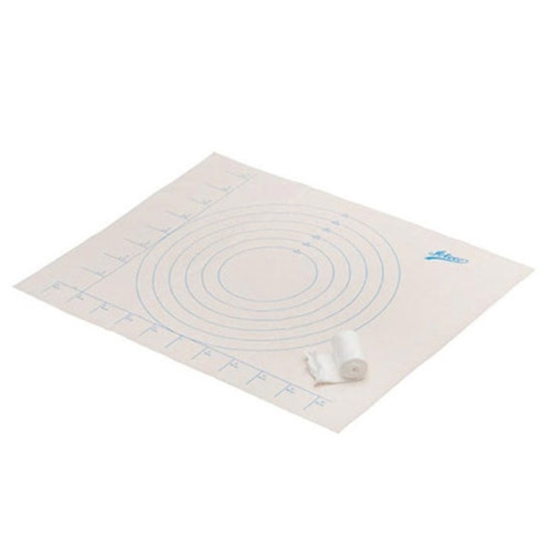 Ateco Canvas Pastry Cloth w Measurements & Rolling Pin Cover