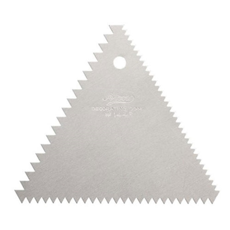 Ateco Decorating Comb, 3 Sided, Aluminum