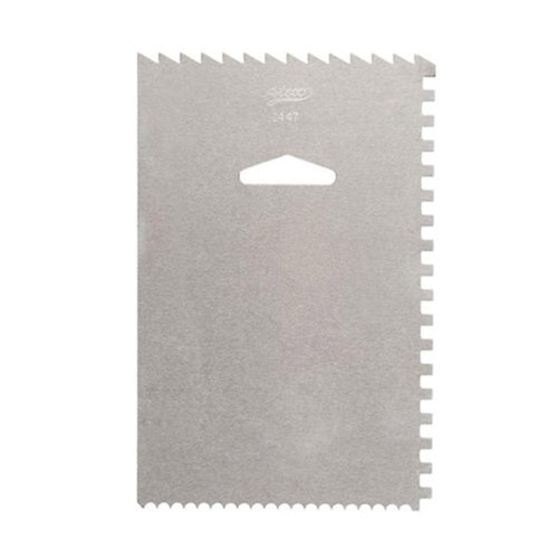Ateco Decorating Comb and Smoother, 4 Sided, Aluminum