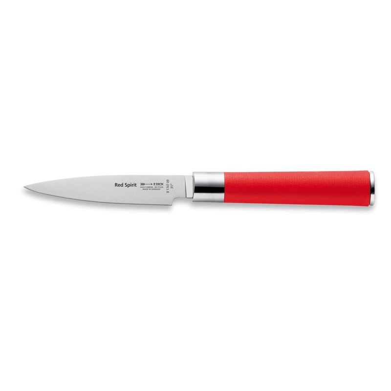 F. Dick Red Spirit Paring Knife, 3.5", Red