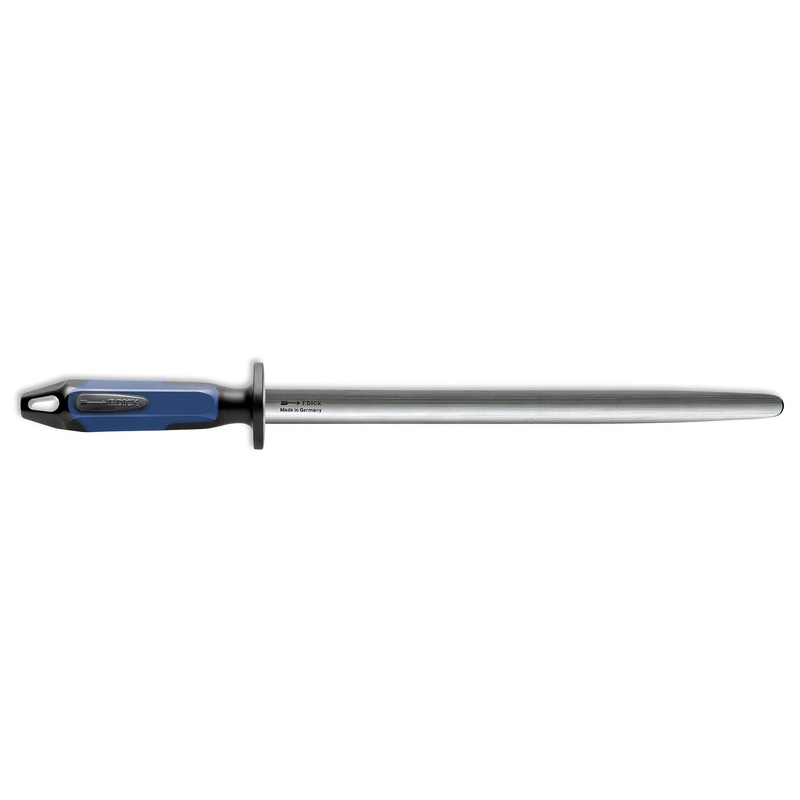 F. Dick Sharpening Steel, Oval Fine Cut, 12", Blue/Black