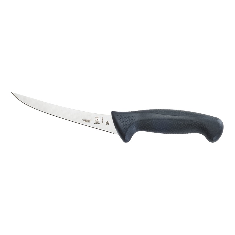 Mercer Millennia Curved Boning Knife, 6", Black