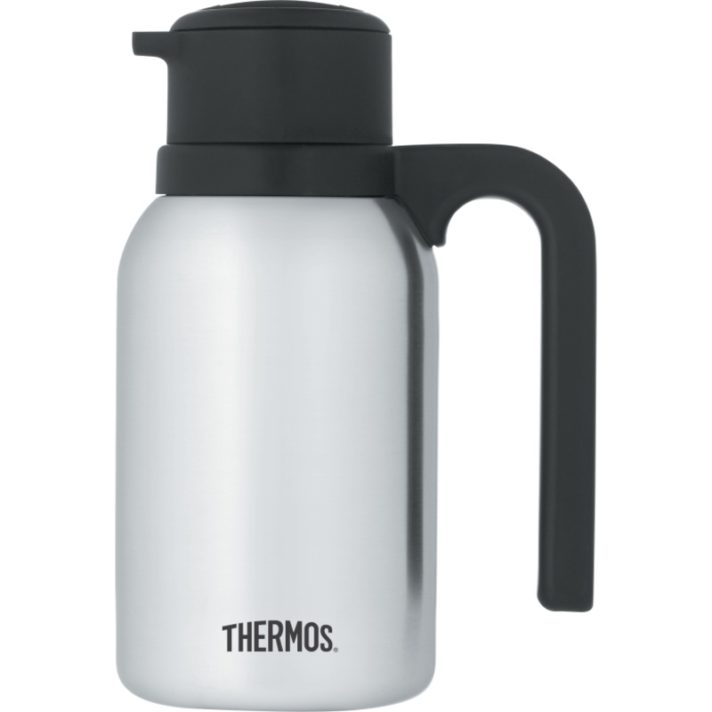 Thermos Twist & Pour Vacuum Carafe, Stainless Steel