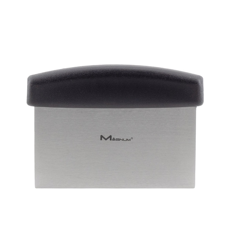 Rabco 6" x 3" Dough Scraper, Stainless Steel w/ Plastic Handle